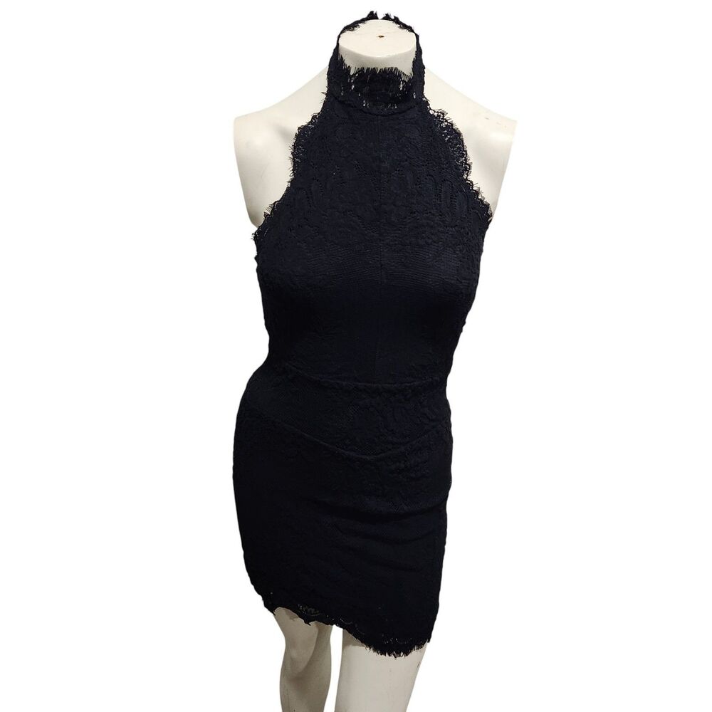 Free People Intimately Free Harper Dress Wmns SZ XS Lace High Neck Halter Dainty